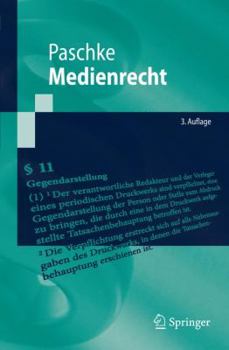 Paperback Medienrecht [German] Book