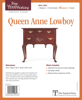 Misc. Supplies Fine Woodworking's Queen Anne Lowboy Plan Book