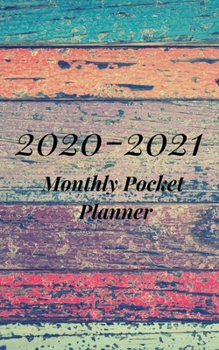 Paperback 2020-2021 Monthly Pocket Planner: A classic 2-year Monthly Small Purse Calendar Planner- January - December 2020-2021 Notebook Journal Diary For To do Book