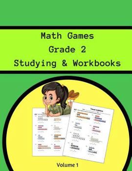 Paperback Math Games Grade 2 Studying & Workbooks Volume 1: Workbooks Addition Grade 2 Practice Students Worksheet Math Puzzles Book
