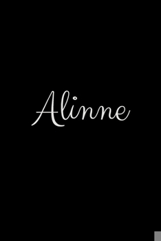 Paperback Alinne: notebook with the name on the cover, elegant, discreet, official notebook for notes Book