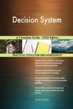 Paperback Decision System A Complete Guide - 2020 Edition Book