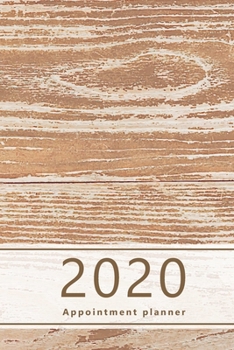 2020 Appointment Planner: Hourly agenda. Monthly and Weekly planner. Week on 2 pages. Square layout. Schedule, arrange, plan events. Monday start ... look, brown, horizontal. Soft matte cover).