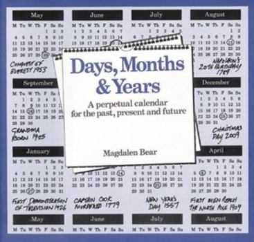 Paperback Days, Months and Years Book