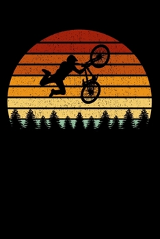 BMX Fahrer Notizbuch: A5 Kariert 108 Seiten - Vintage Sonne BMX Notizheft - Geschenk für BMX-Fahrer (German Edition)