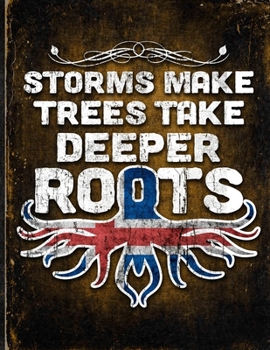 Storms Make Trees Take Deeper Roots: Iceland Flag Customized Personalized Gift for Icelander Coworker Friend  Planner Daily Weekly Monthly Undated Calendar Organizer Journal