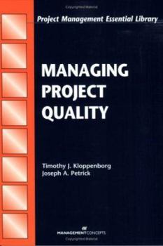 Paperback Managing Project Quality Book