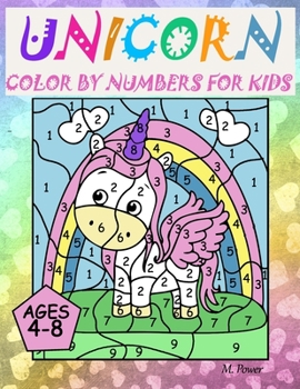 Paperback Unicorn Color By Numbers For Kids Ages 4-8 Book