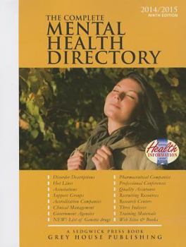 Paperback Complete Mental Health Directory, 2014/15: Print Purchase Includes 1 Year Free Online Access Book