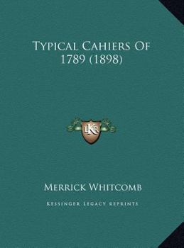 Typical Cahiers Of 1789