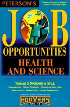 Paperback Peterson's Job Opportunities Health and Science Book