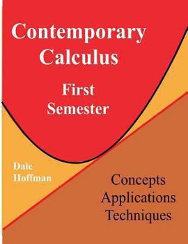Paperback Contemporary Calculus First Semester Book