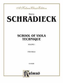 Paperback Henry Schradieck: School of Viola Technique, Volume 1 Book