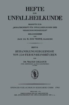 Paperback Behandlungsergebnisse Von 250 Fersenbeinbrüchen [German] Book