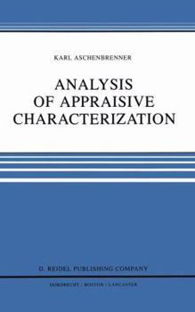 Hardcover Analysis of Appraisive Characterization Book