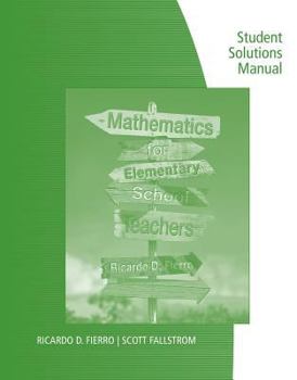 Paperback Mathematics for Elementary School Teachers Book