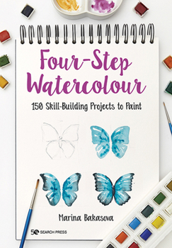 Paperback Four-Step Watercolour Book