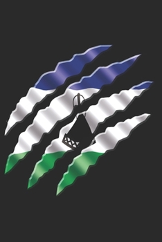 Paperback Lesotho Notebook: Lesotho Notebook - college book - diary - journal - booklet - memo - composition book - 120 sheets - Dot Grid paper 6x Book