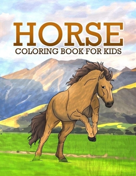 Paperback Horse Coloring Book For Kids Book