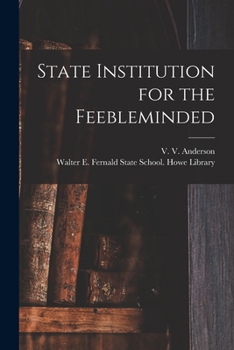 Paperback State Institution for the Feebleminded Book