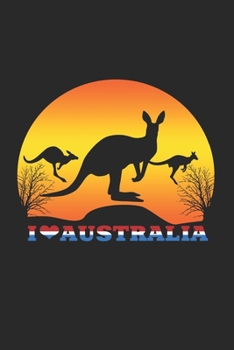 I love Australia: 6x9 Australia Gap Day | blank with numbers paper | notebook | notes