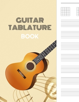 Paperback Guitar Tablature Book: Blank Music Journal - 8.5" x 11" - 150 Pages Book