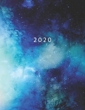 Paperback 2020: Week To View With Hourly Schedule - Weekly Planner January - December - 8.5 x 11 Dated Agenda - Appointment Calendar - Book