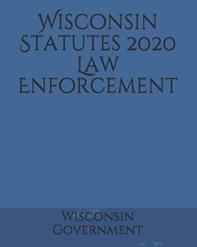 Paperback Wisconsin Statutes 2020 Law Enforcement Book