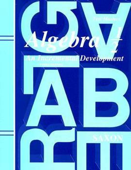 Paperback Algebra 1/2 Test Masters: An Incremental Development Book