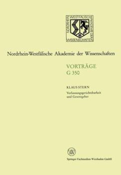 Paperback Verfassungsgerichtsbarkeit Und Gesetzgeber [German] Book