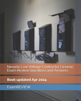 Paperback Nevada Low Voltage Contractor License Exam Review Questions and Answers Book