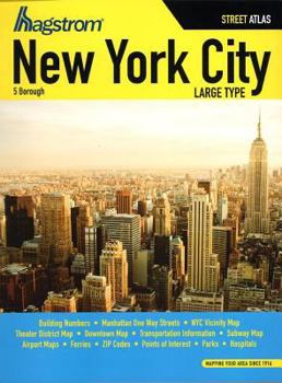 Spiral-bound Hagstrom New York City 5 Borough Street Atlas [Large Print] Book