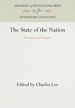 Hardcover The State of the Nation: Retrospect and Prospect Book