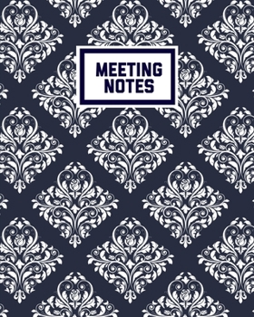 Meeting Notes: For Taking Minutes at Business Meetings Action/ Agenda Notebook Book