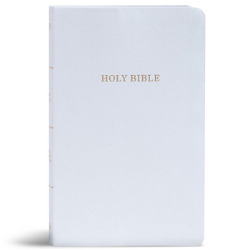 Imitation Leather KJV Gift and Award Bible, White Imitation Leather Book