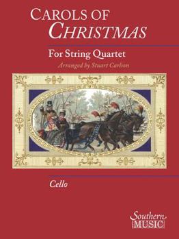 Paperback Carols of Christmas for String Quartet, Cello Book Only Book