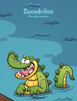 Paperback Cocodrilos libro para colorear 1 [Spanish] Book