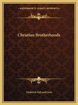 Paperback Christian Brotherhoods Book