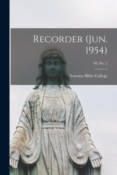 Paperback Recorder (Jun. 1954); 60, no. 2 Book