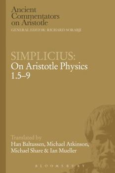 Paperback Simplicius: On Aristotle Physics 1.5-9 Book