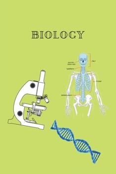 Notebook with squared paper 120 pages, 6x9 School Notebook, BIOLOGY