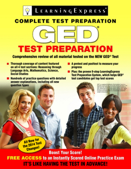Paperback GED Test Preparation Book
