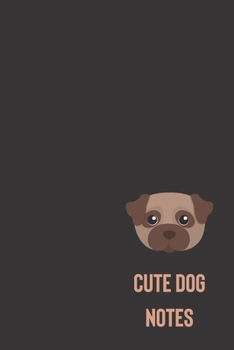 Paperback cute dog notes: small lined Emoji Notebook / Travel Journal to write in (6'' x 9'') 120 pages Book