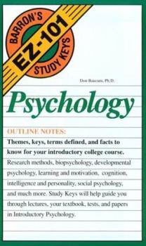 Paperback Psychology (EZ-101 Study Keys) Book