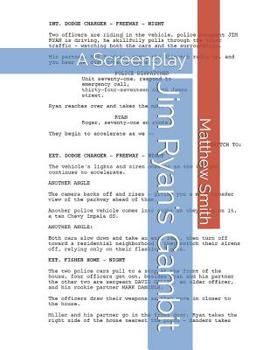 Paperback Jim Ryan's Gambit: A Screenplay Book