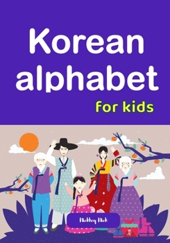Paperback Korean alphabet for kids Book