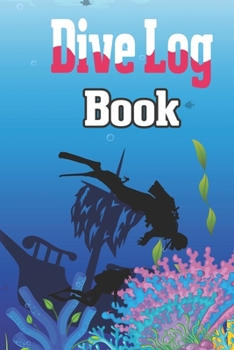 Paperback Dive Log Book: Scuba Diving Logbook for Beginner, 100 Pages in 6" x 9" Inch Book