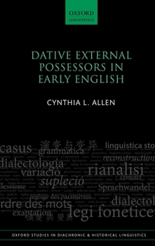 Hardcover Dative External Possessors in Early English Book