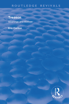 Hardcover Treason: Meanings and Motives Book