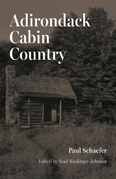 Paperback Adirondack Cabin Country Book